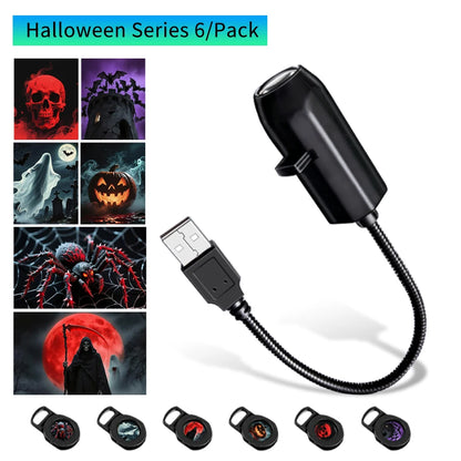 Product card highlighting skull-focused Halloween film set.